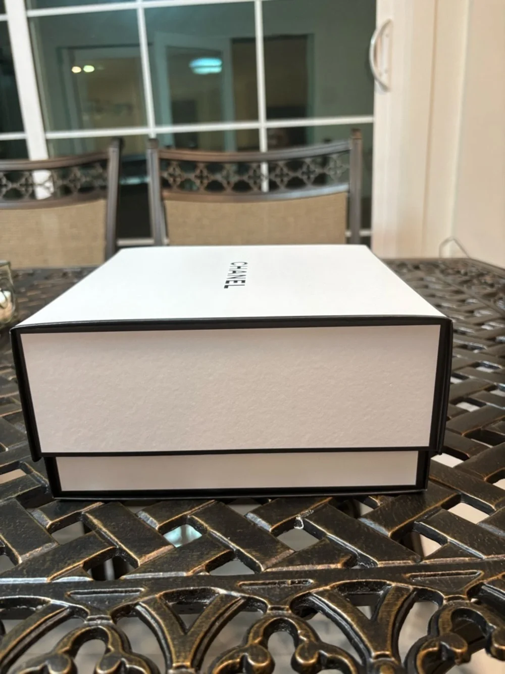 CHANEL White Box with Black Logo and Tissue